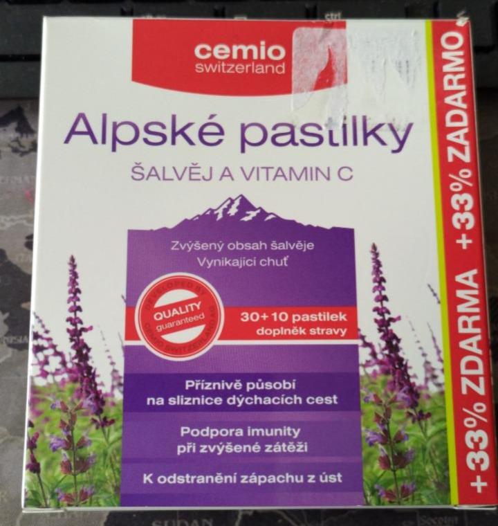 Fotografie - Alpské pastilky šalvěj a vitamín C Cemio