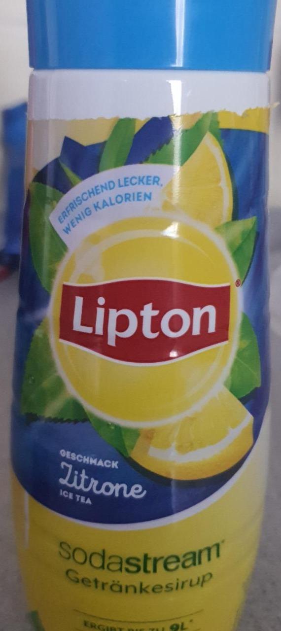 Fotografie - Lipton Ice Tea Zitrone Sirup SodaStream