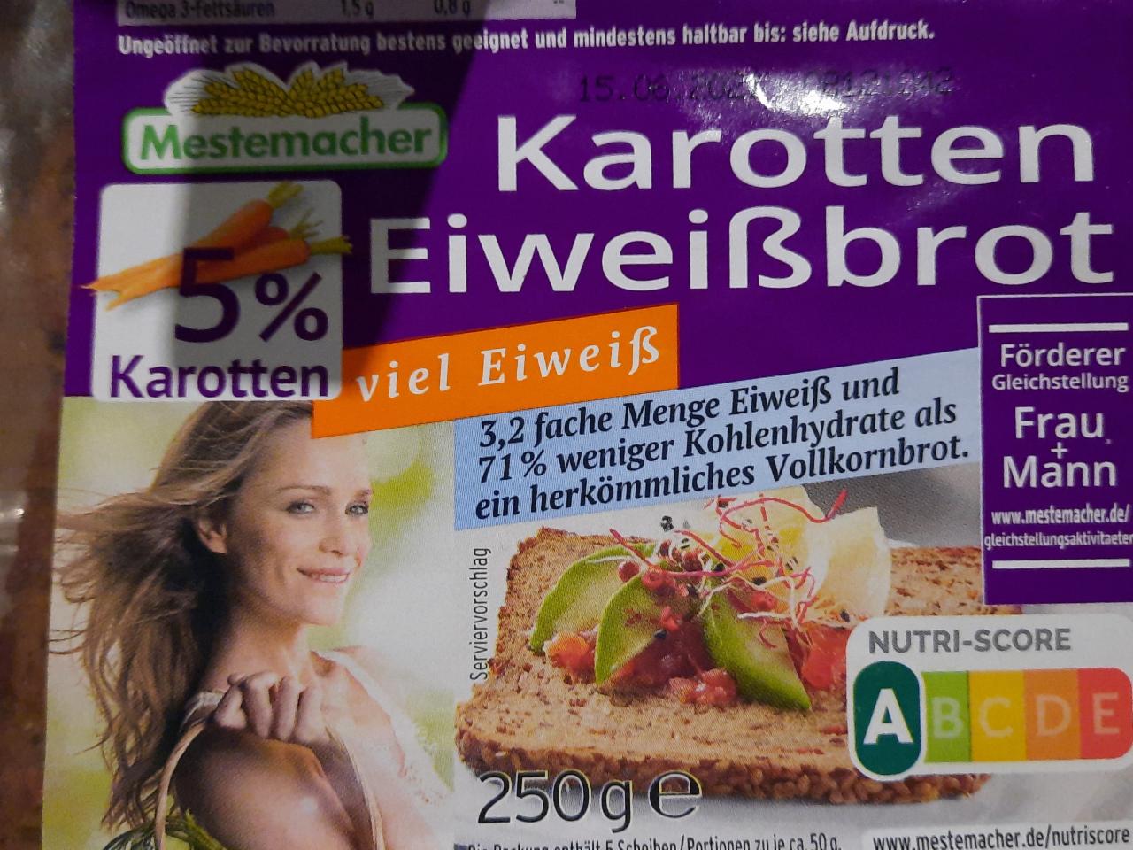 Fotografie - Eiweissbrot mit 5% Karotten Mestemacher
