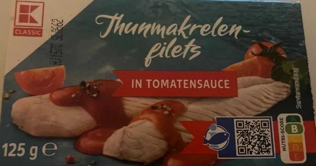Fotografie - Thunmakrelen-filets in Tomatensauce K-classic