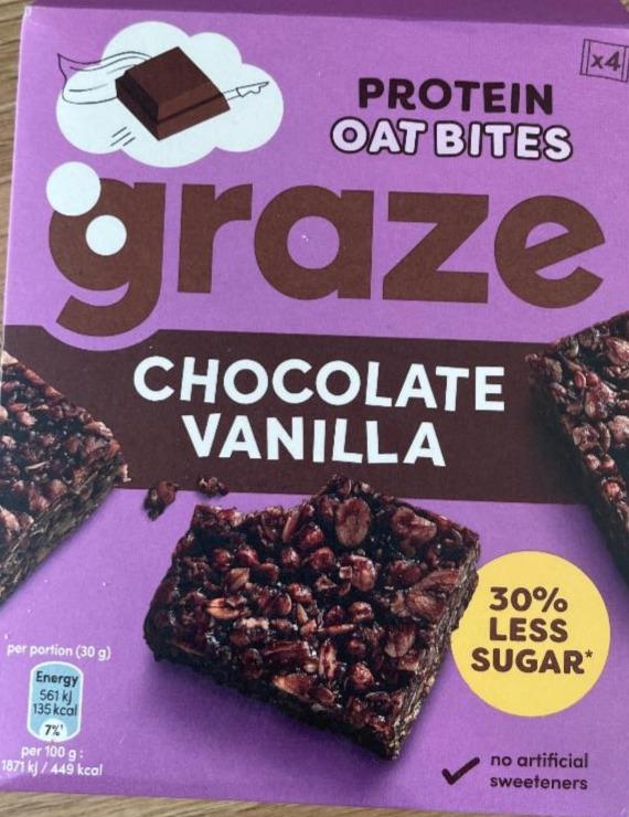 Fotografie - Protein oat bites Chocolate vanilla Graze