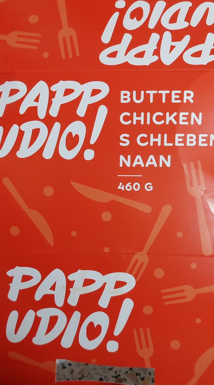Fotografie - Butter chicken s chlebem naan Papp Udio!