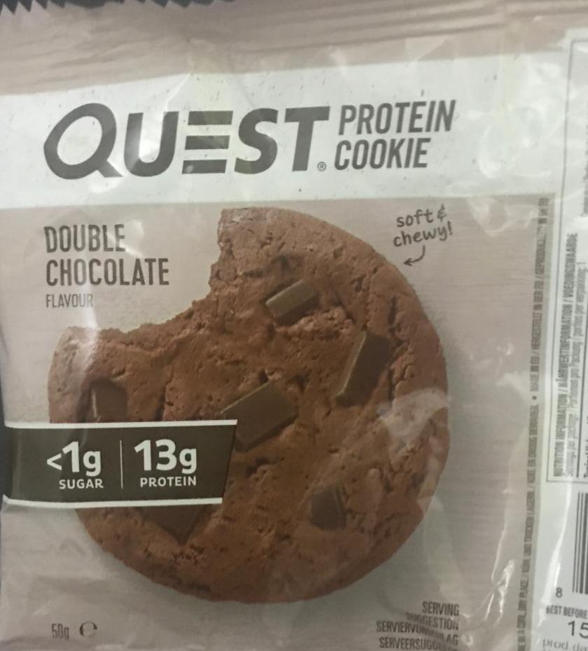 Fotografie - Quest protein cookie double chocolate