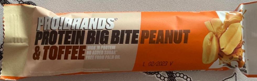 Fotografie - Protein Big Bite Peanut & Toffee Pro!Brands