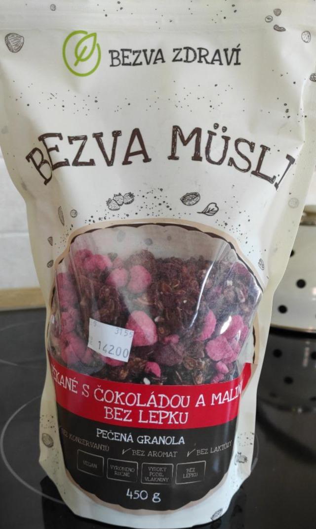 Fotografie - Bezva Müsli spékané s čokoládou a malinami bez lepku Bezva zdraví