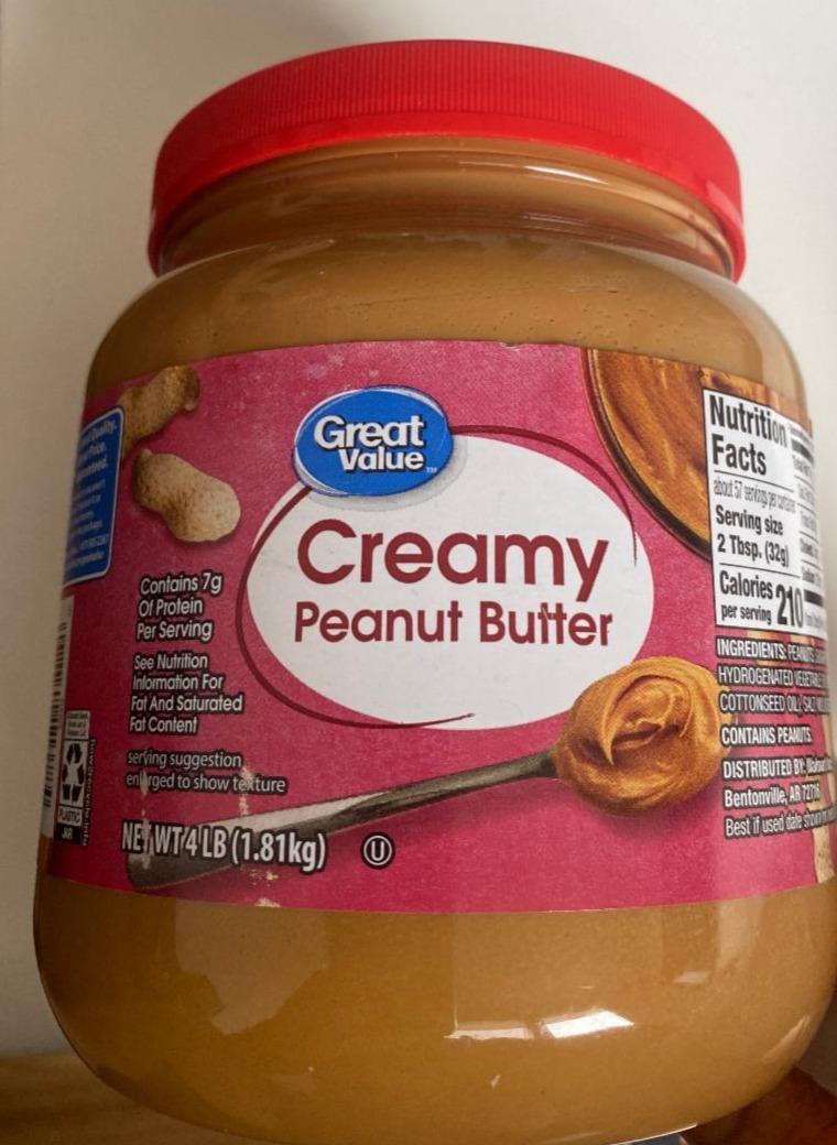 Fotografie - Creamy Peanut butter Great Value