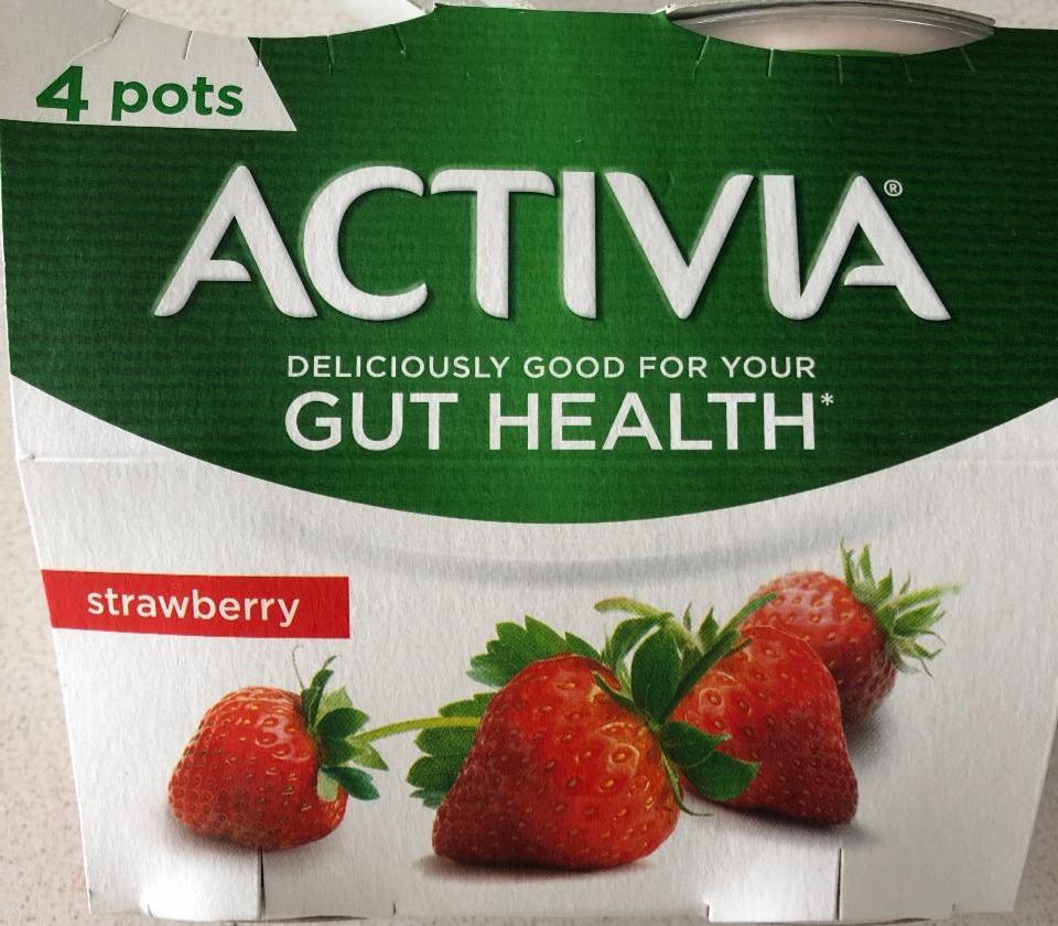 Fotografie - Gut Health Strawberry Yogurt Activia