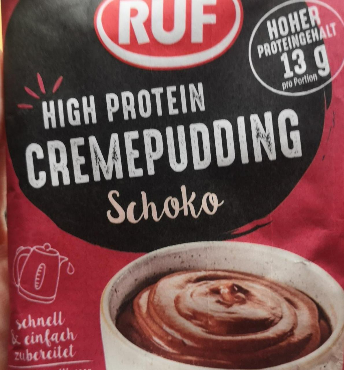 Fotografie - High Protein Cremepudding Schoko Ruf