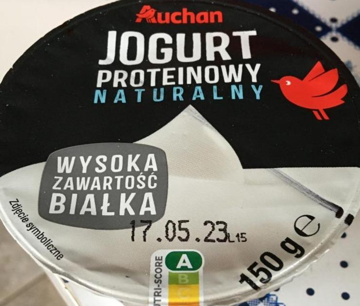 Fotografie - Jogurt proteinowy naturalny Auchan