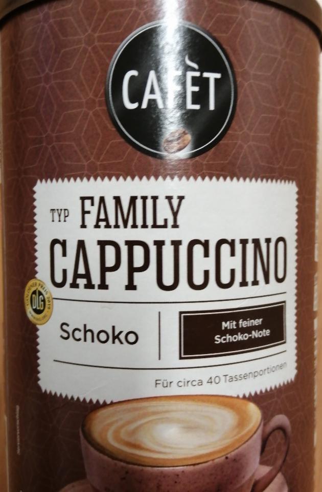 Fotografie - Cappuccino Typ Family Cappuccino Schoko Cafet