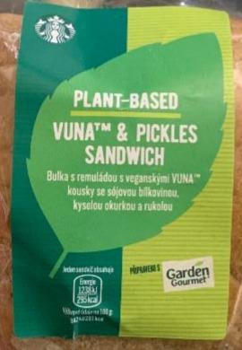 Fotografie - Plant-based Vuna & pickles sandwich Starbucks