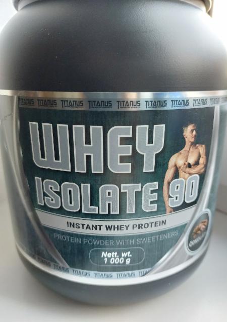 Fotografie - Whey isolate 90 instant whey protein powder with sweeteners Titanus