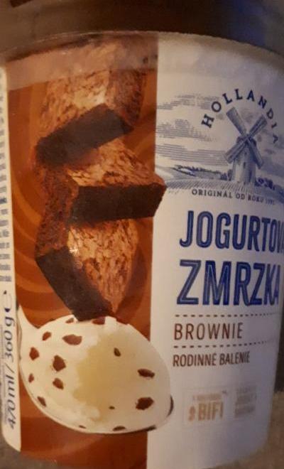 Fotografie - Jogurtová zmrzka brownie Hollandia