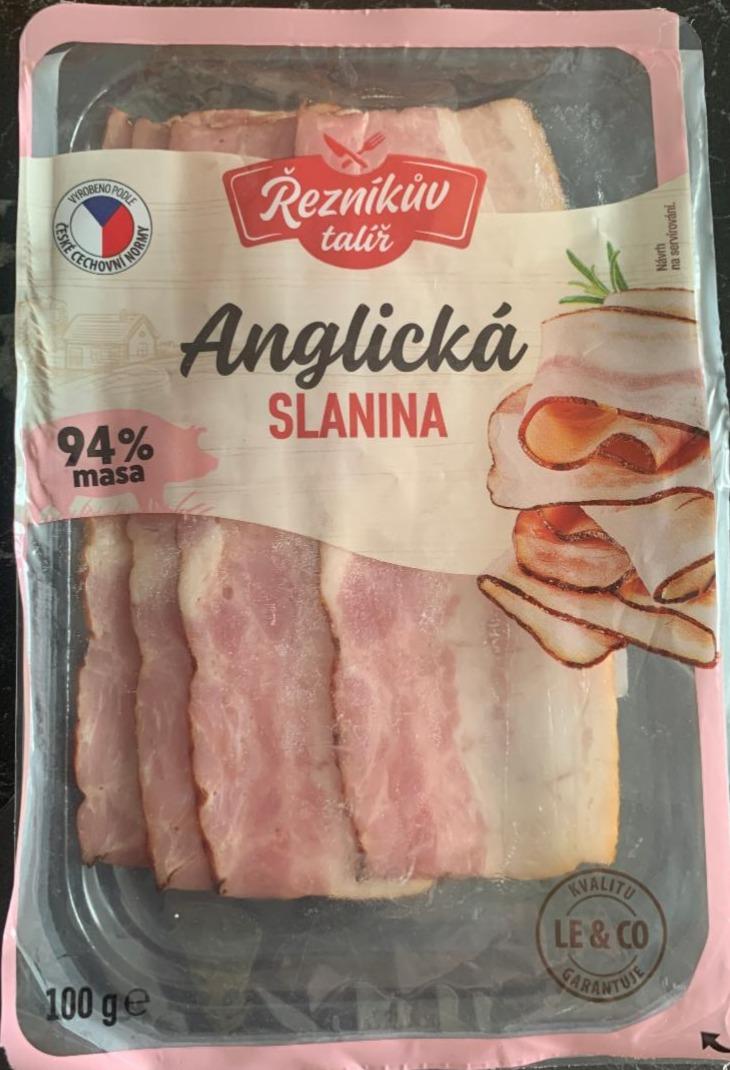Fotografie - Anglická slanina 94% masa Řezníkův talíř