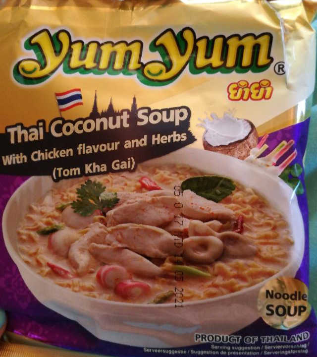 Fotografie - Thai Coconut Soup with chicken flavour and herbs (Tom Kha Gai) Yum Yum