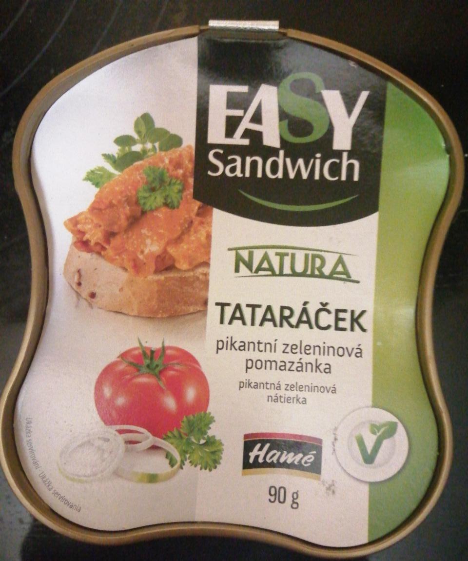 Fotografie - zeleninová pomazánka tataráček Natura EasySandwich Hamé