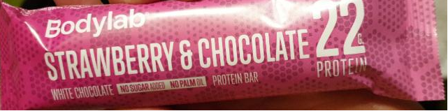 Fotografie - The Protein Bar bílá čokoláda jahoda Bodylab