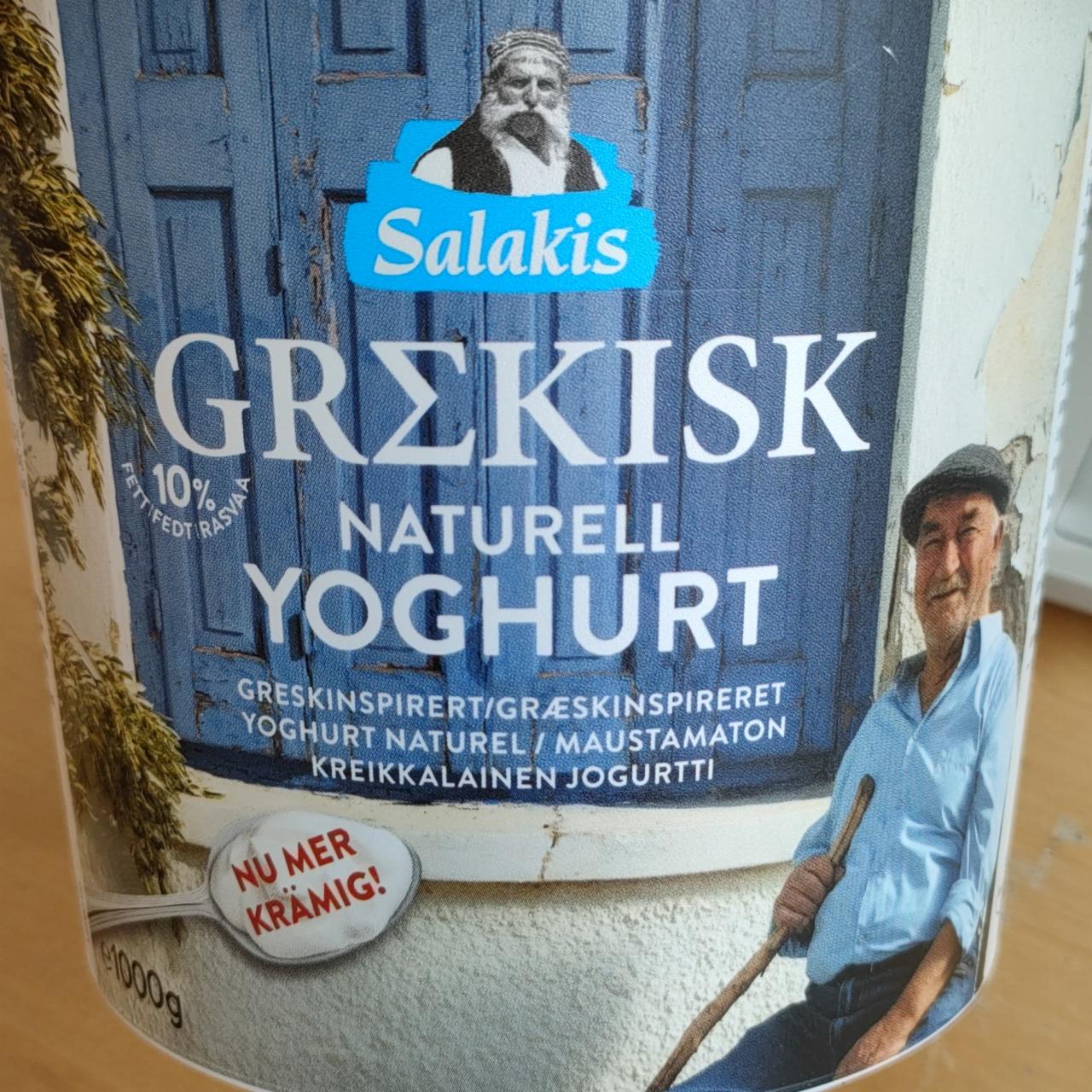 Fotografie - Grekisk Naturell Yoghurt 10% Salakis