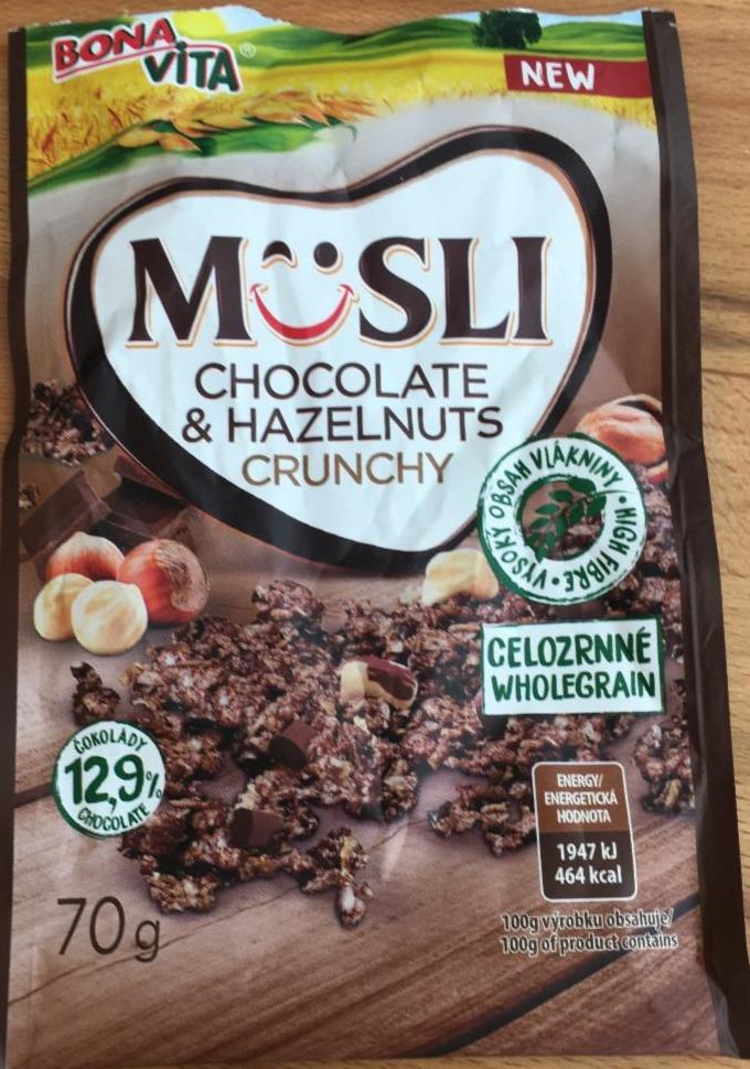 Fotografie - Müsli chocolate & hazelnuts crunchy Bonavita