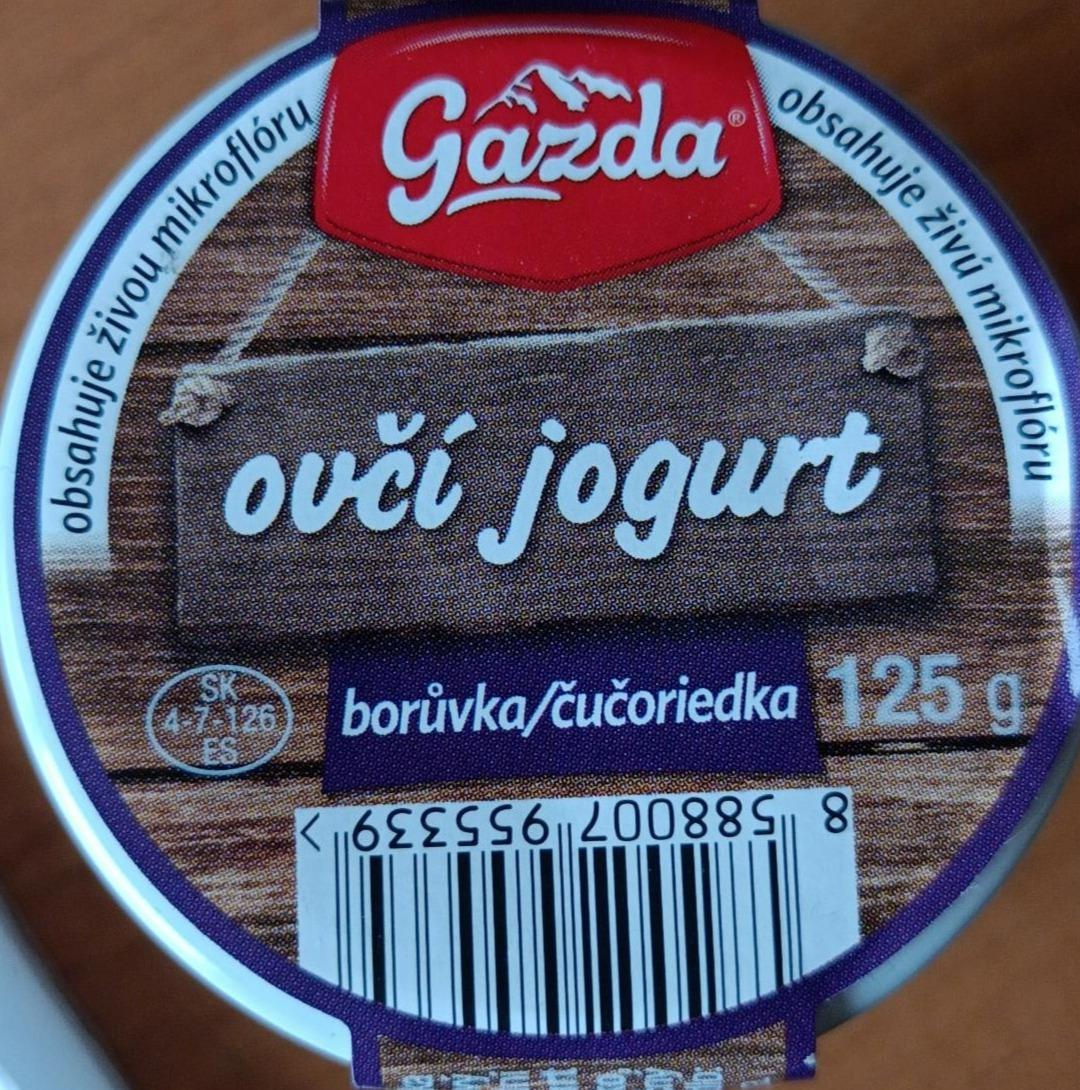 Fotografie - Ovčí jogurt borůvka Gazda