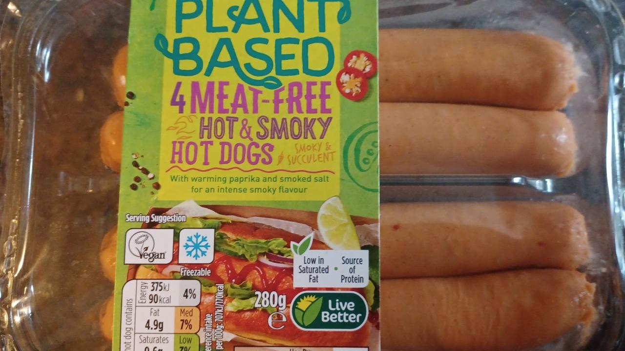 Fotografie - Plant Based 4 Meat-free hot & smoky Hot Dogs