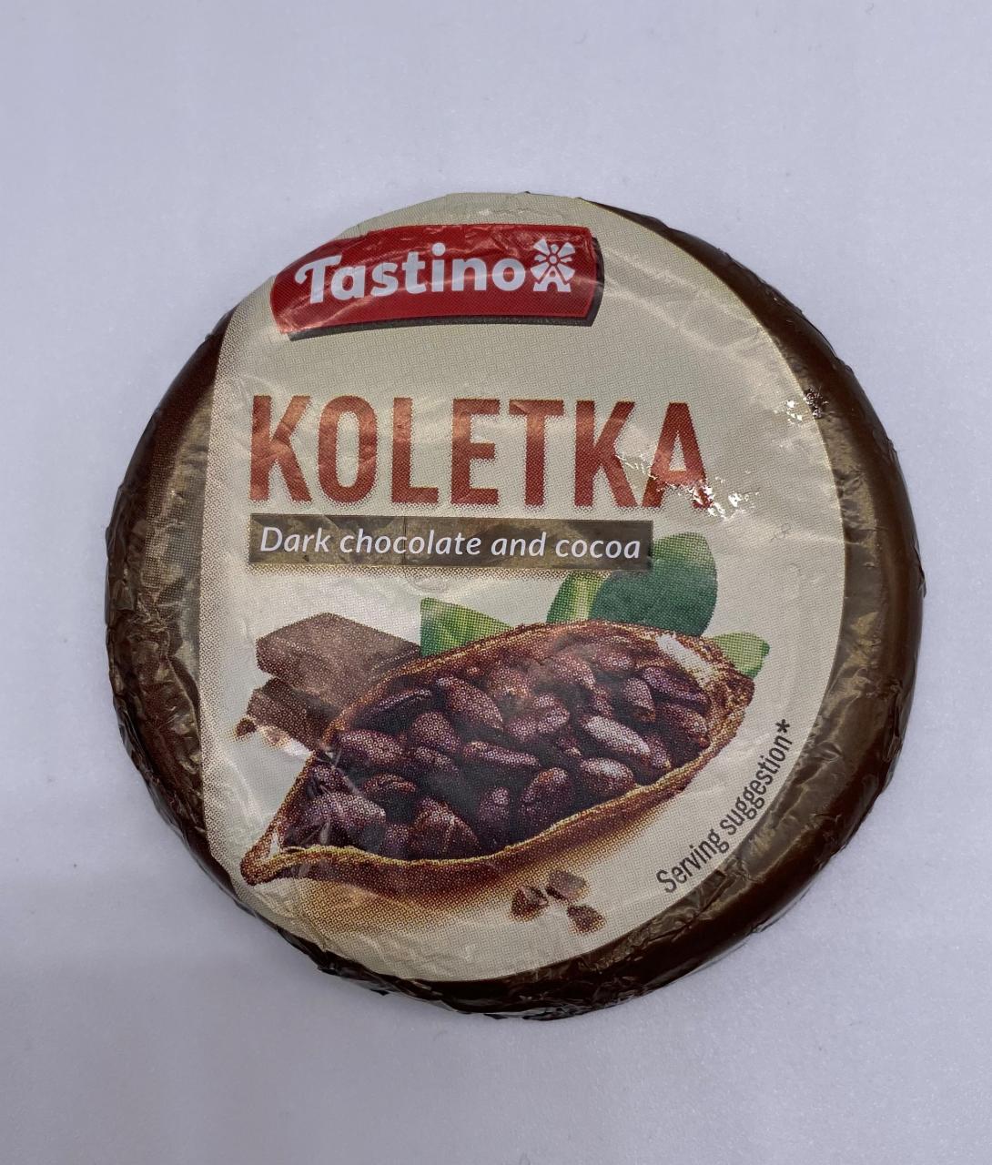 Fotografie - Koletka Dark chocolate and cocoa Tastino