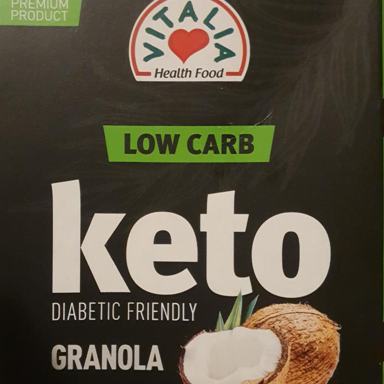 Fotografie - Low Carb Keto granola kokos a kakao Vitalia