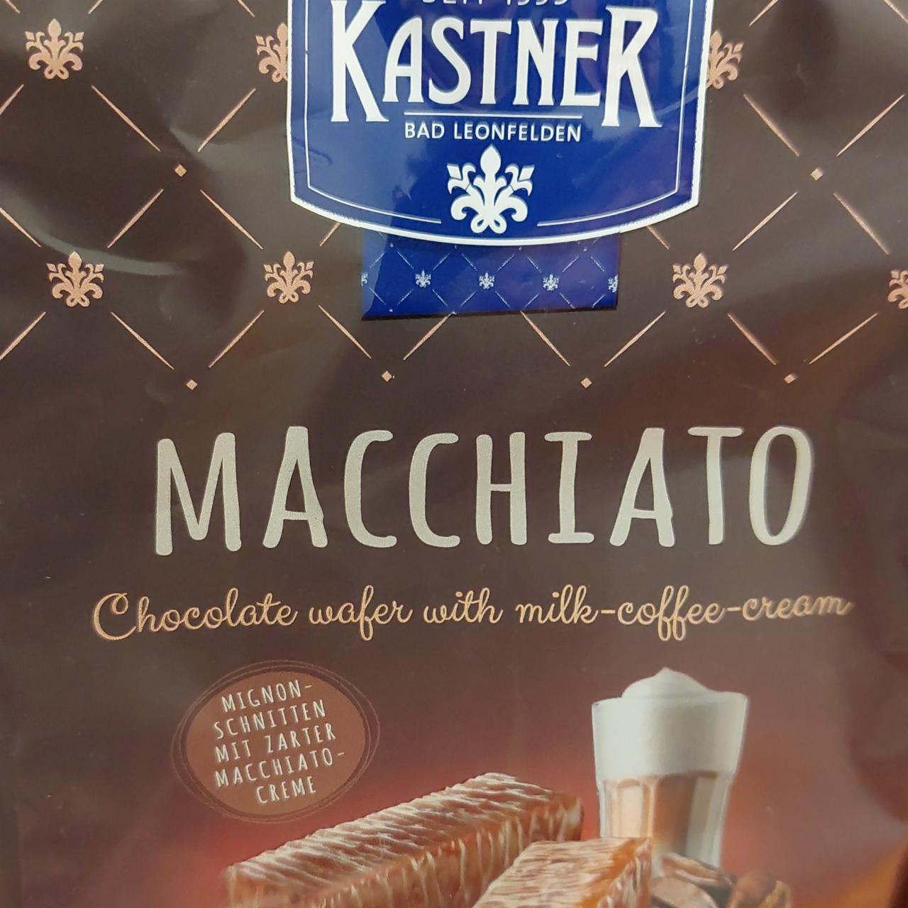 Fotografie - Macchiato chocolate wafer with milk-coffee-cream Kastner