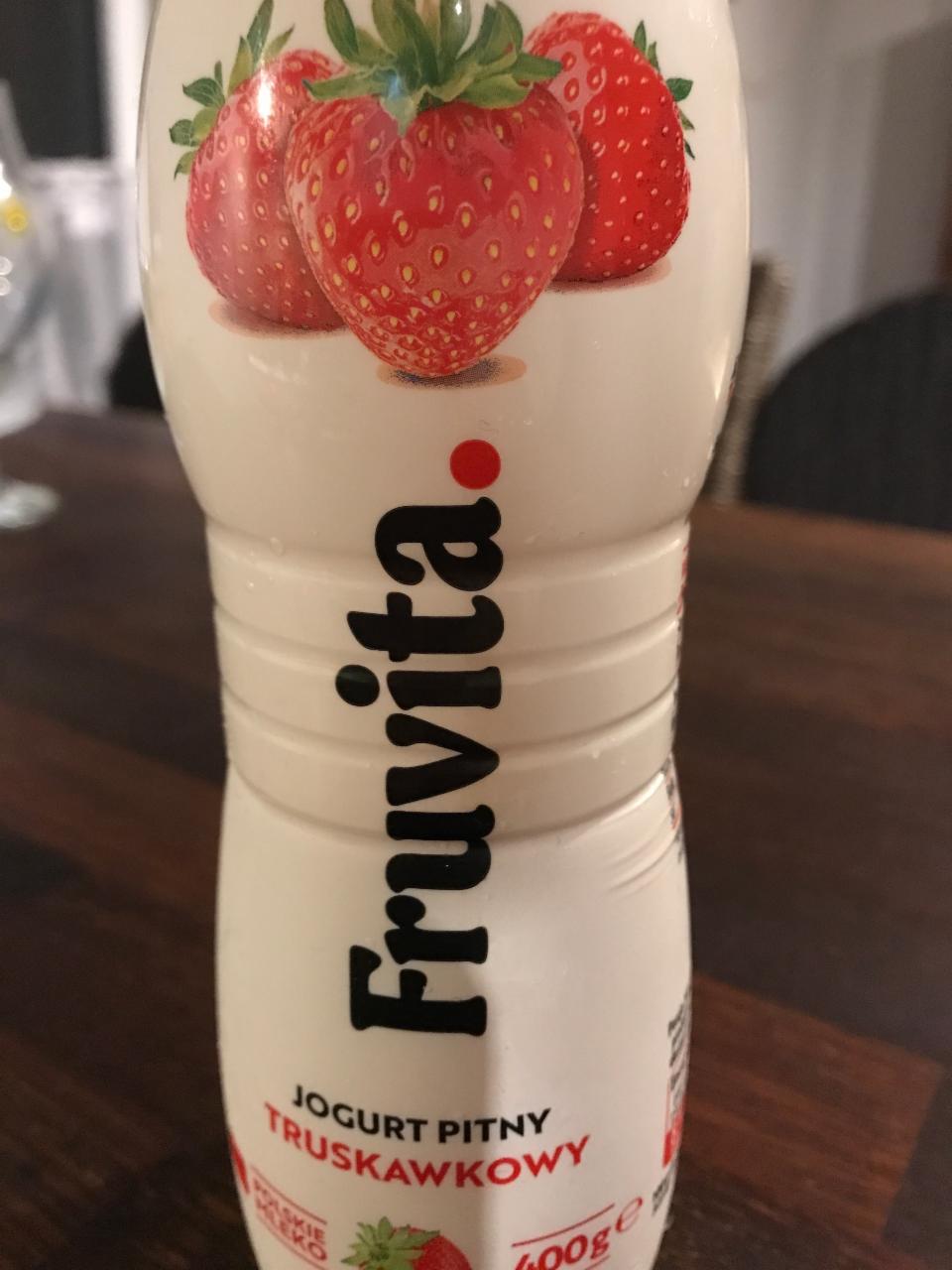 Fotografie - Jogurt pitny truskawkowy FruVita