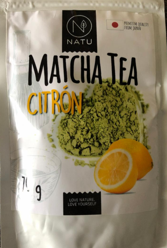 Fotografie - Matcha tea citrón Natu