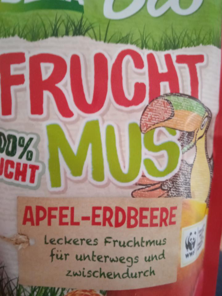 Fotografie - Bio Frucht Mus Apfel-Erdbeere Edeka