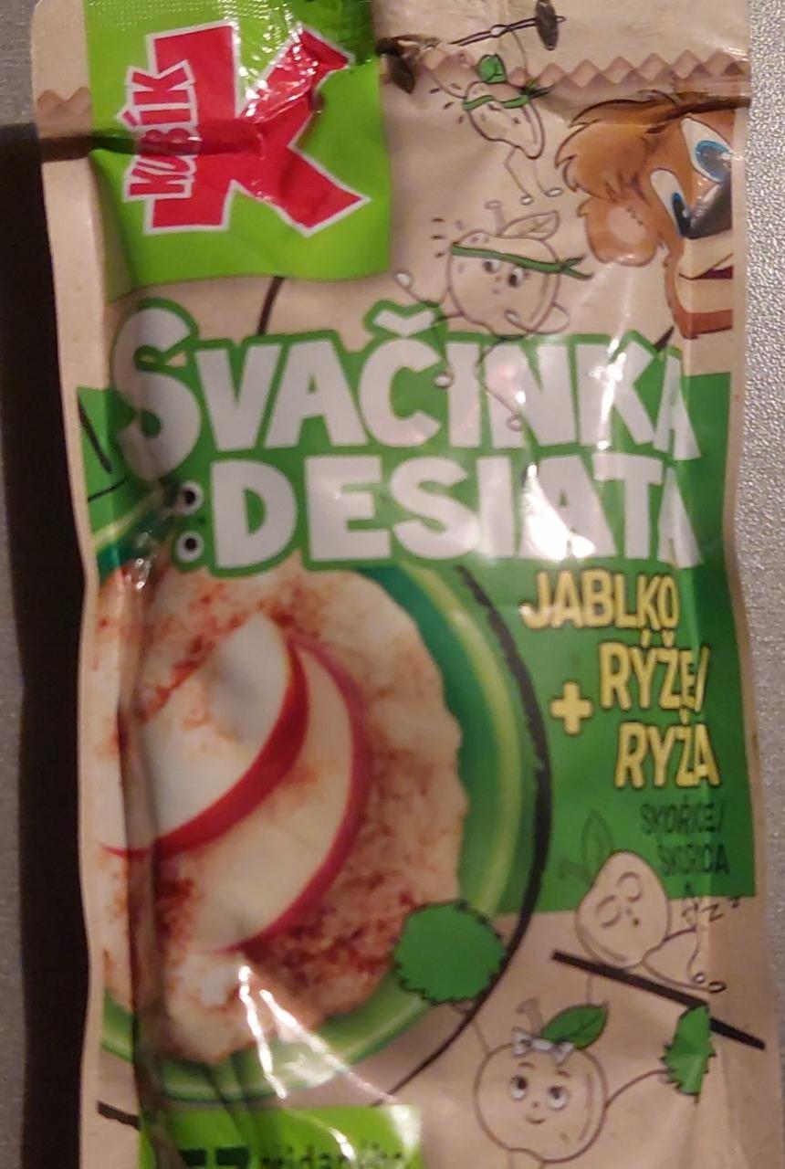 Fotografie - Svačinka desiata jablko Jablko + rýže skořice Kubík