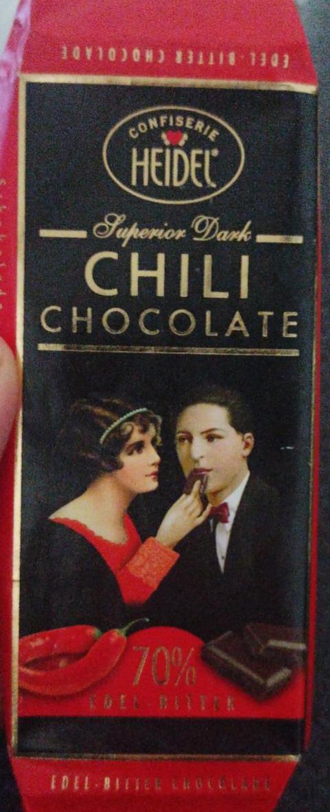 Fotografie - Chilli chocolate 70% Heidel