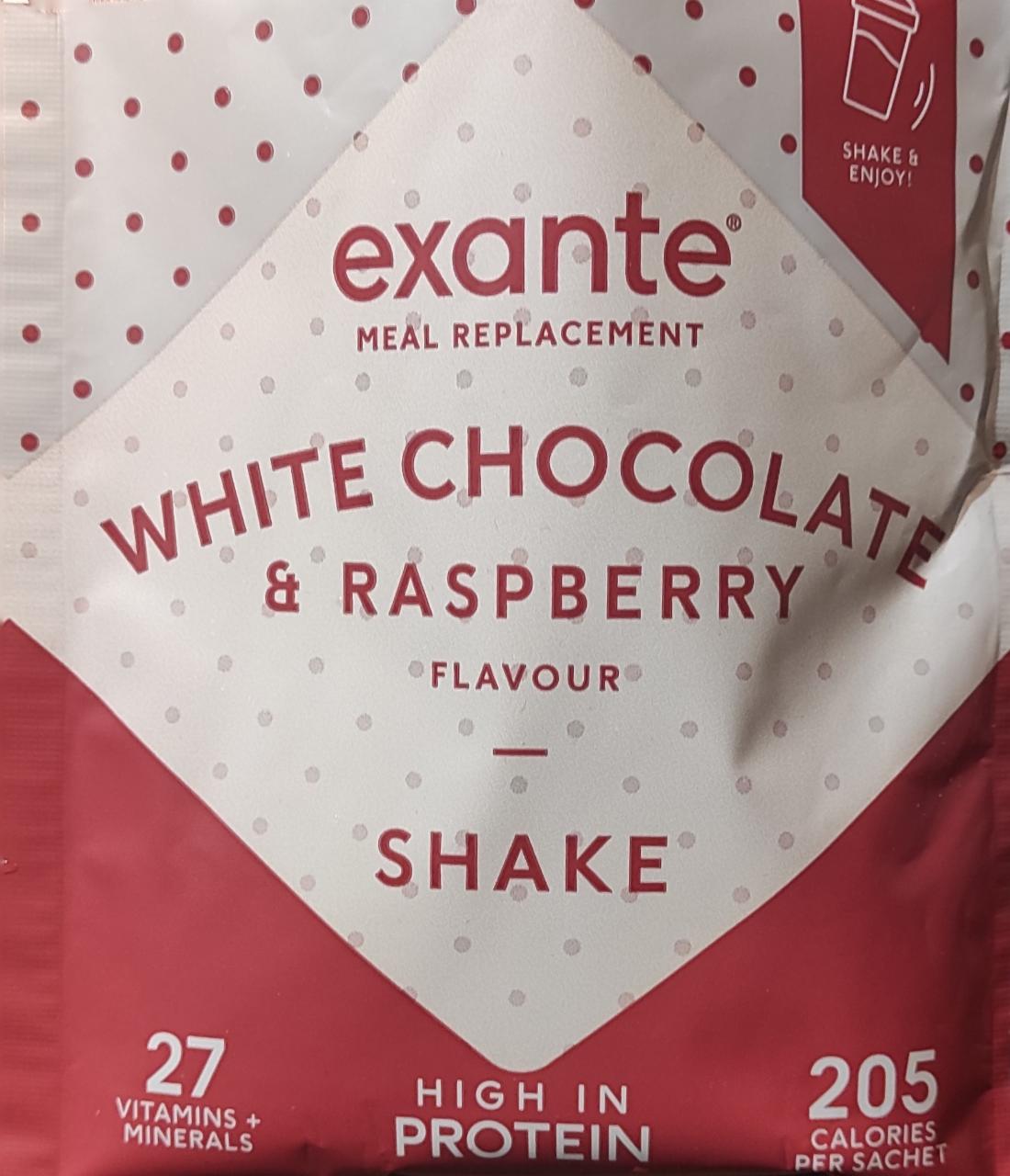 Fotografie - Exante koktejl bílá čokoláda s malinou