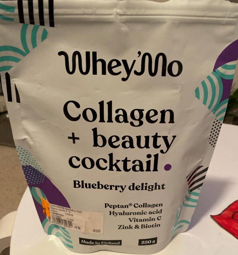 Fotografie - Collagen+ beauty coctail Blueberry delight Whey'Mo