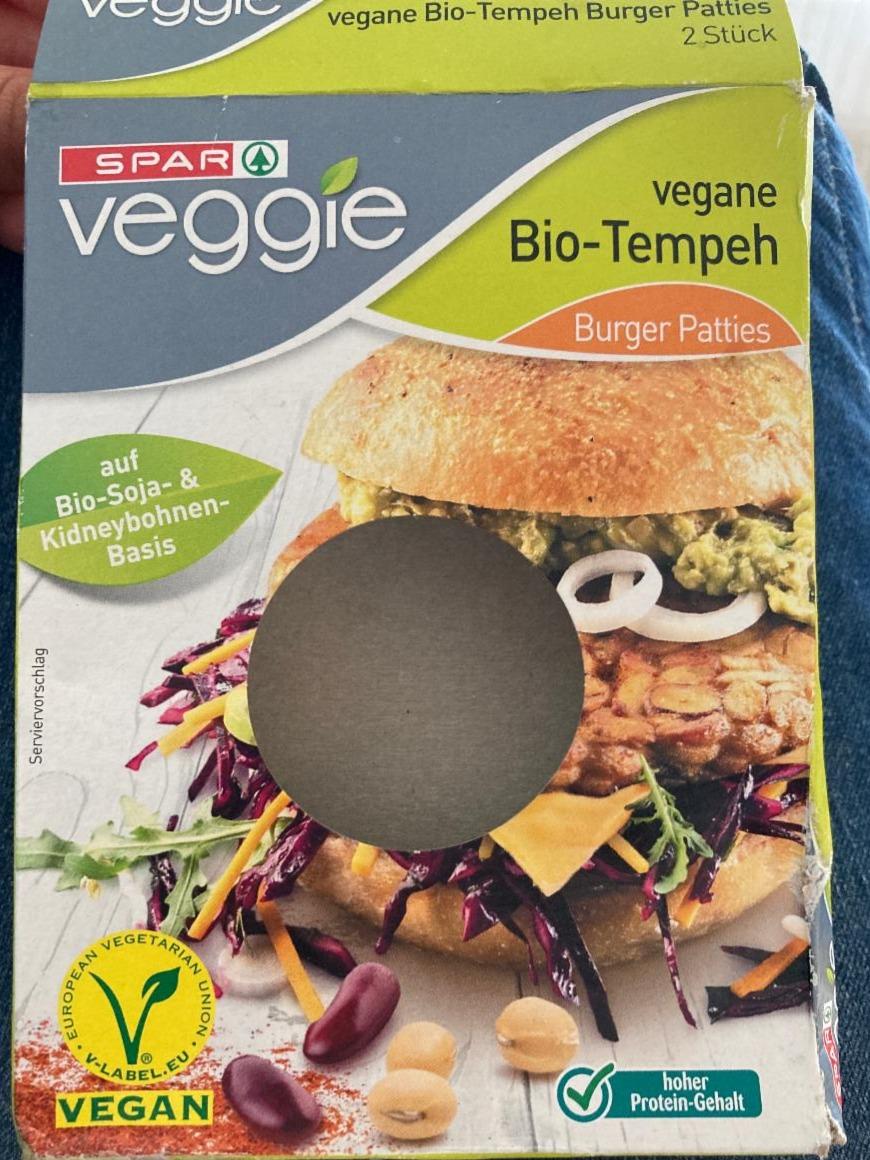 Fotografie - Vegane Bio-Tempeh Burger Patties Spar veggie