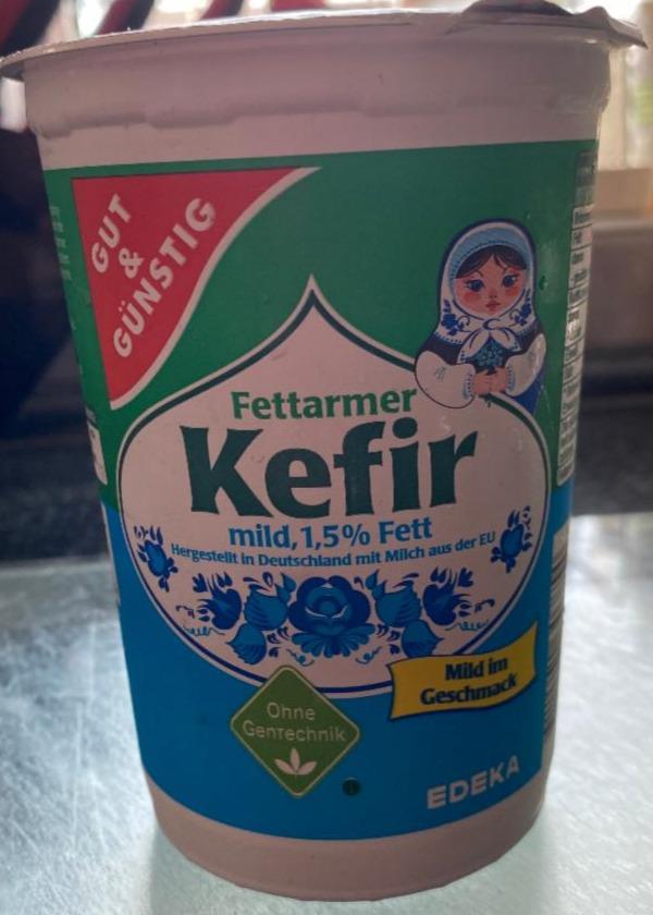 Fotografie - Fettarmer Kefir mild 1,5% Fett Gut & Günstig