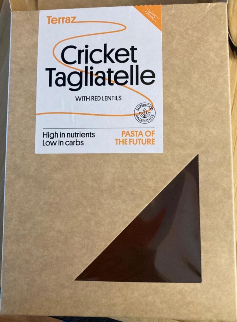 Fotografie - Cvrčkové těstoviny semolina a červená čočka Cricket Tagliatelle with red lentils