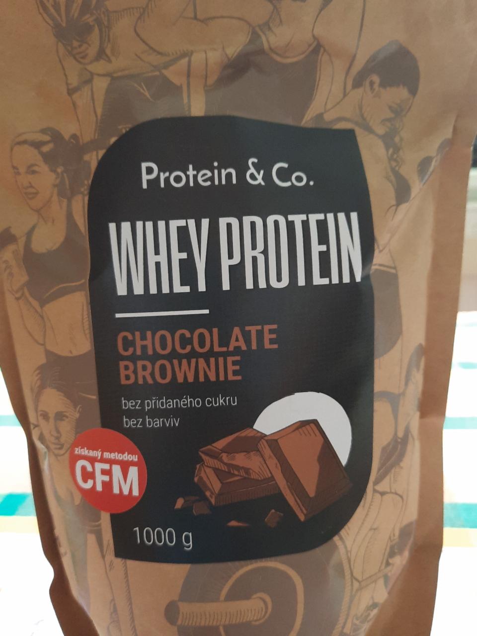 Fotografie - Whey protein chocolate brownie
