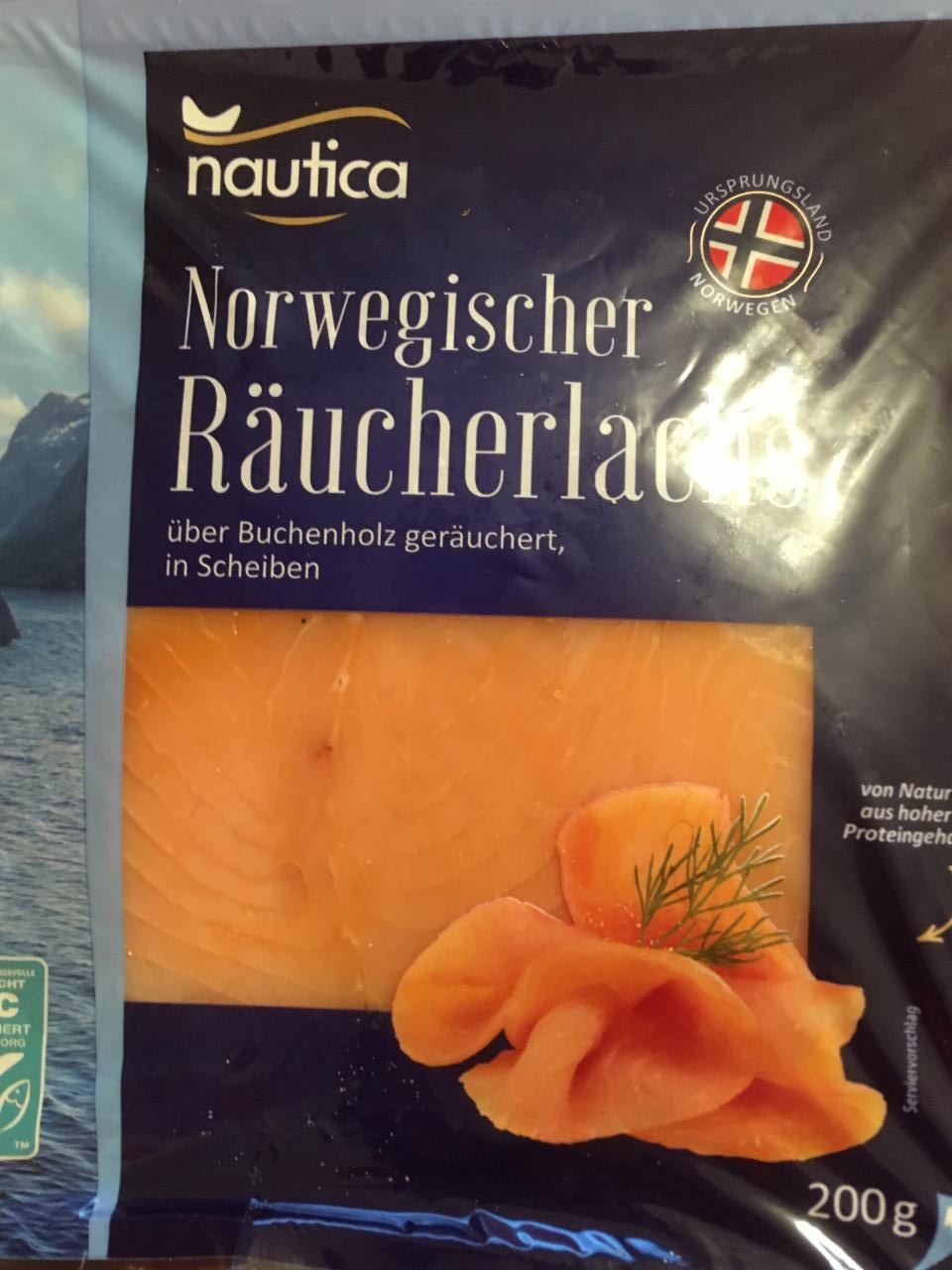 Fotografie - Norwegischer Räucherlachs in Scheiben Nautica