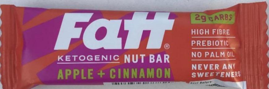Fotografie - FATT Ketogenic Nut Bar Apple + Cinnamon