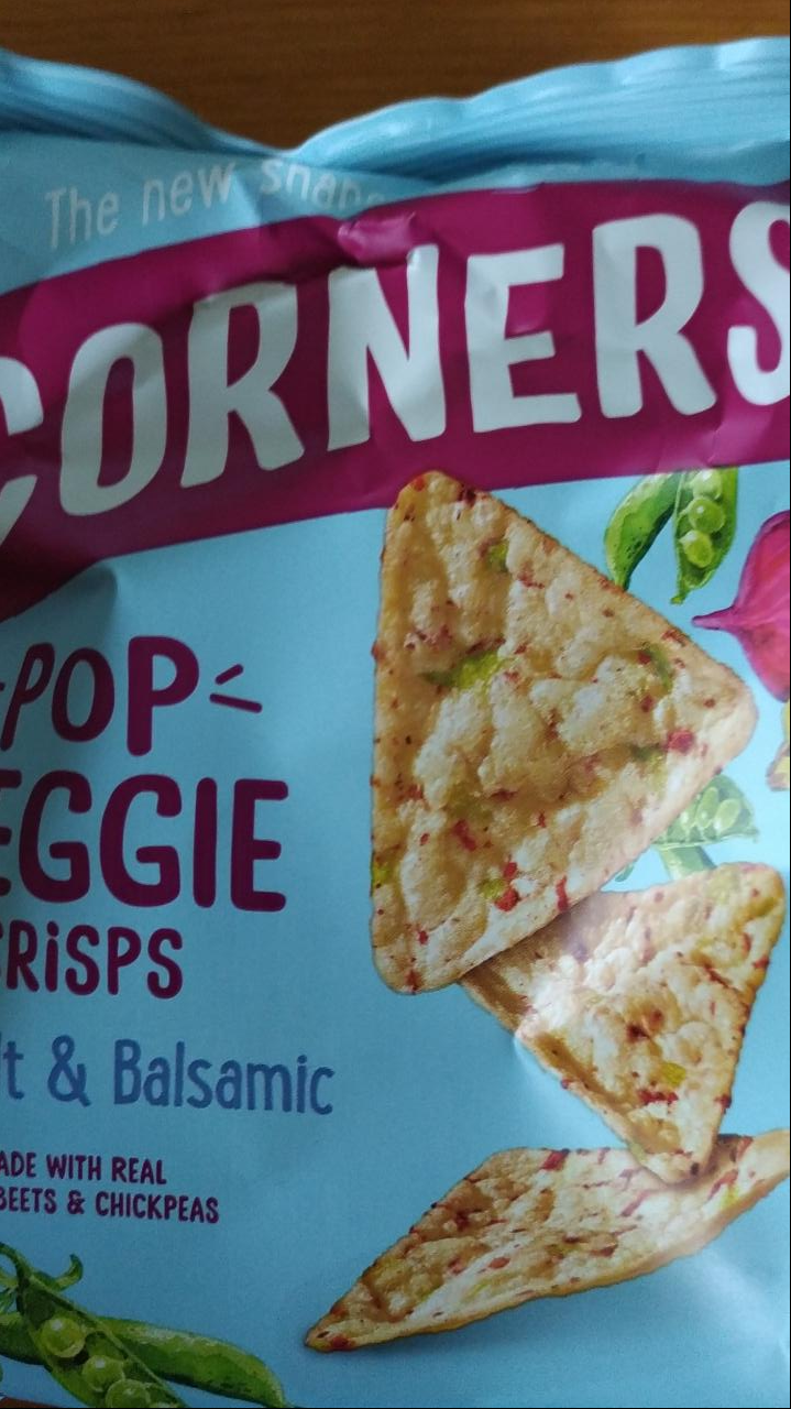 Fotografie - Corners Pop Veggie Crisps Salt & Balsamic - eatcorners