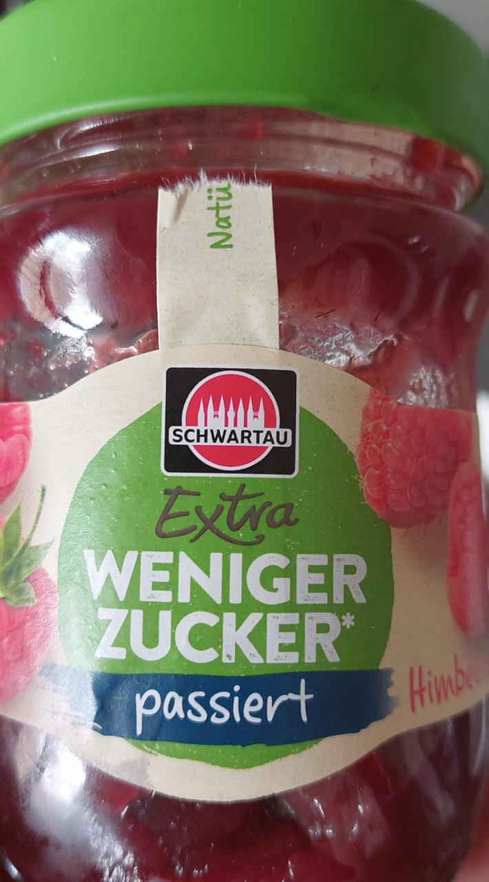 Fotografie - Extra Himbeer-Marmelade weniger Zucker Schwartau