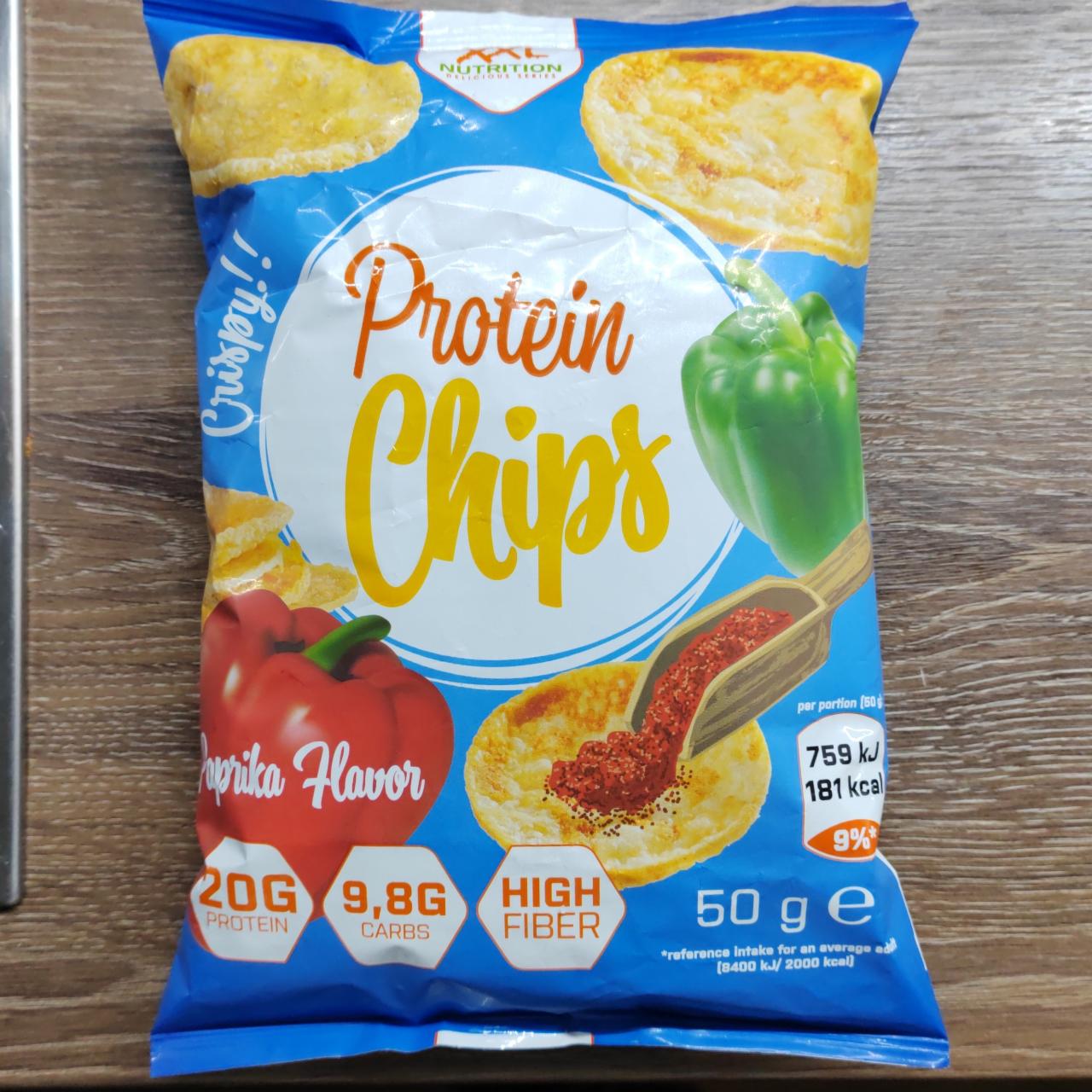 Fotografie - Protein Chips Paprika flavor XXL Nutrition