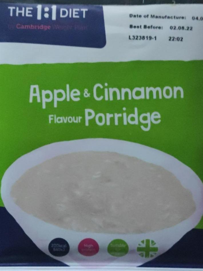 Fotografie - The 1:1 Diet Apple & Cinnamon Flavour Porridge