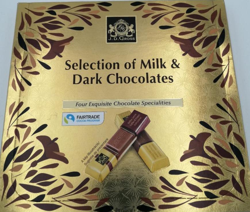Fotografie - Selection of milk & dark chocolates J.D. Gross