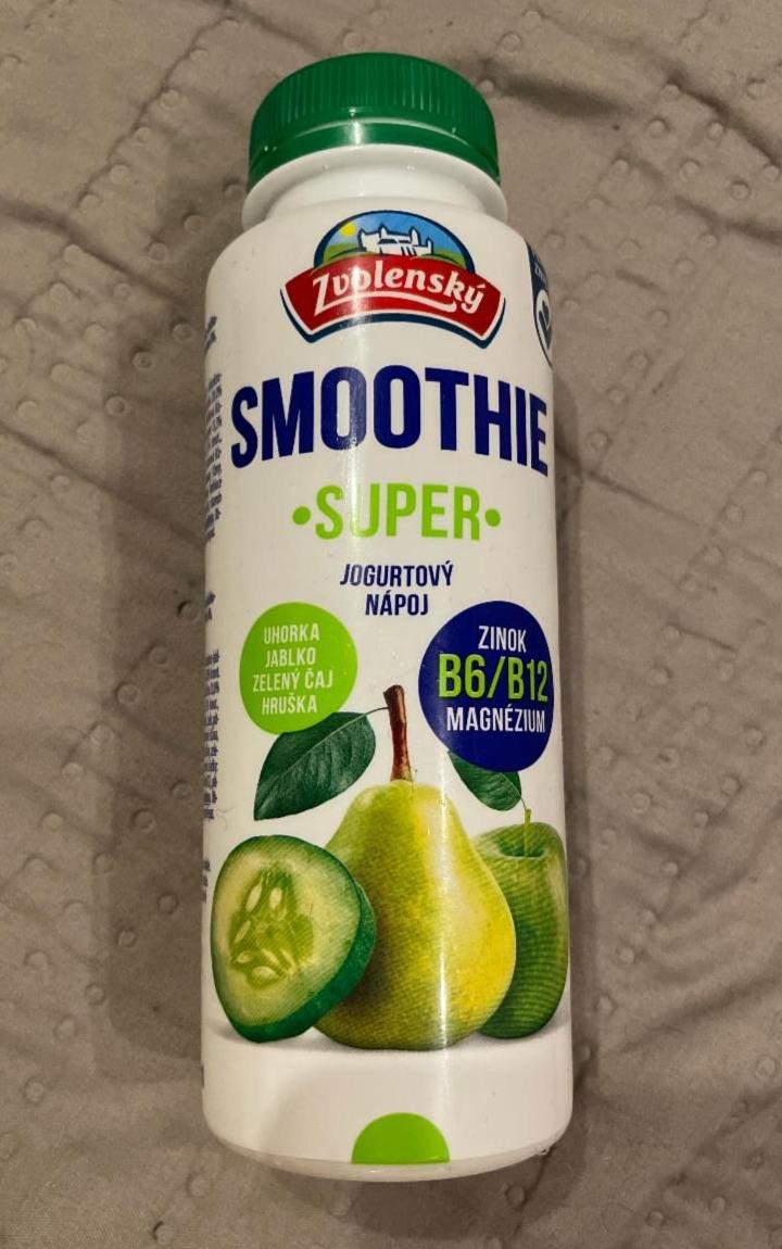 Fotografie - Smoothie super jogurtový nápoj uhorka, jablko, zelený čaj, hruška Zvolenský
