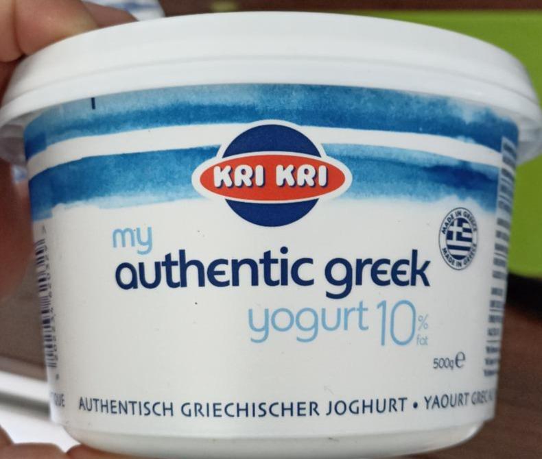 Fotografie - my authentic greek yogurt 10% fat Natural Kri Kri