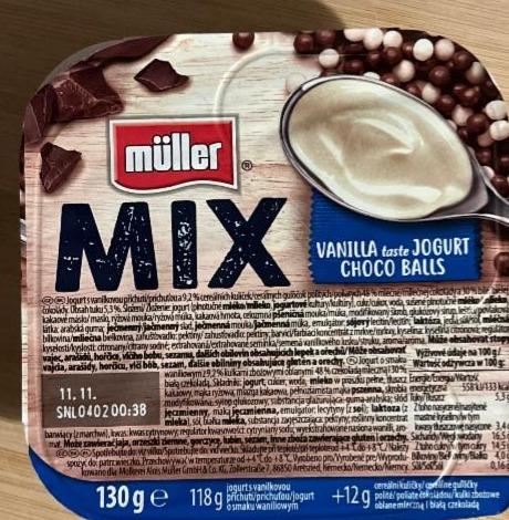 Fotografie - Mix Vanilla taste jogurt choco balls Müller
