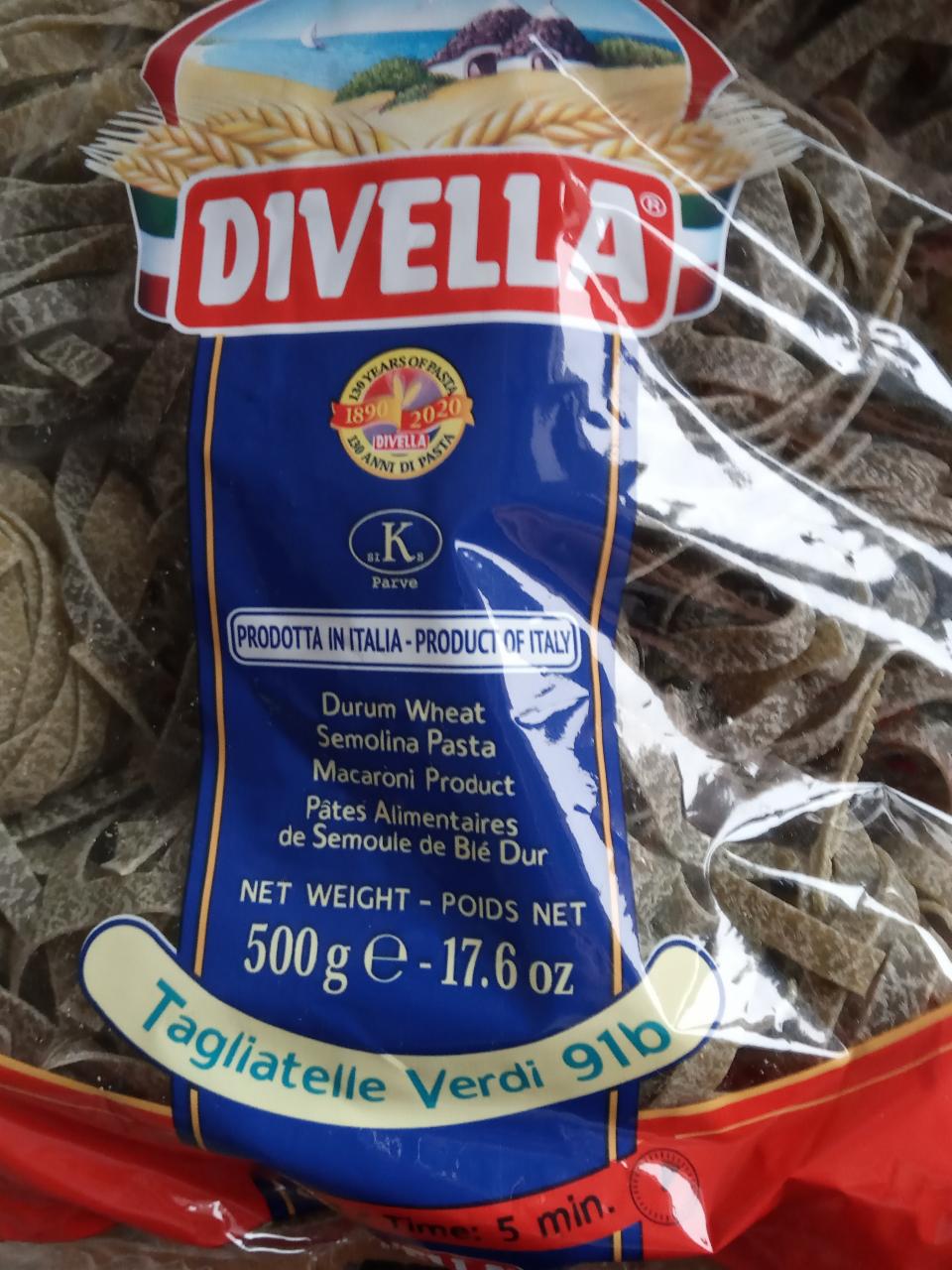 Fotografie - pasta di semola di grano ďuro con spinaci Divella